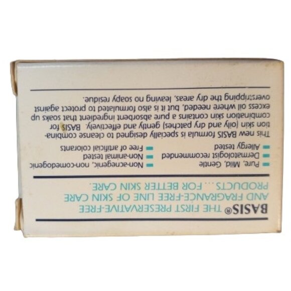 Basis Vintage Bar Soap Lot Of 3 Travel Size 1 oz Combination Skin NOS 1994 - Picture 3 of 7